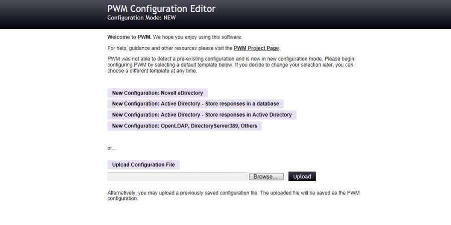 Install PWM on Server 2012